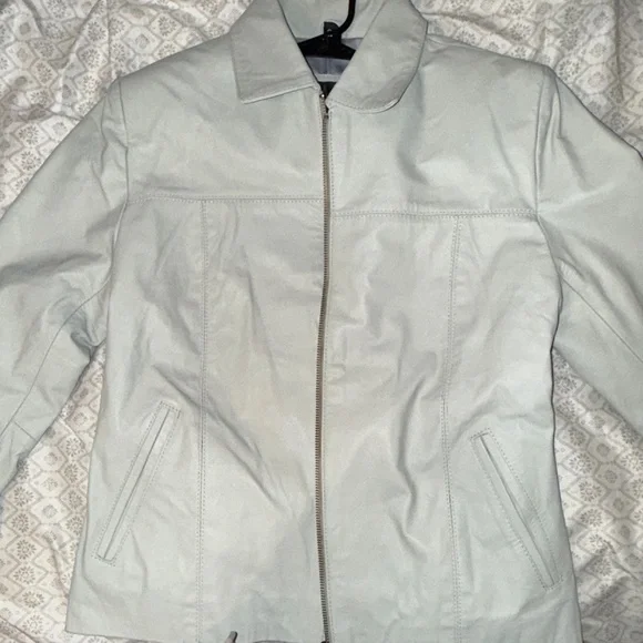 Reza Duro Leather Jacket - Light Gray (Size: 36 (M)) - Picture 1 of 6